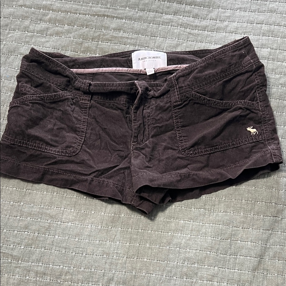 Abercrombie & Fitch Women's Dark Brown Jean Shorts